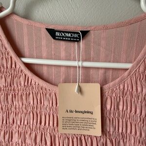BloomChic Blush Textured Blouse